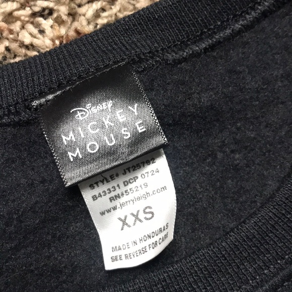 Disney Black Mickey Mouse Oversized Crew Neck Sweatshirt | NWT/NWOT - Picture 2 of 2